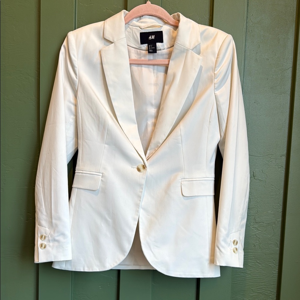 H&M Women's Cream Blazer